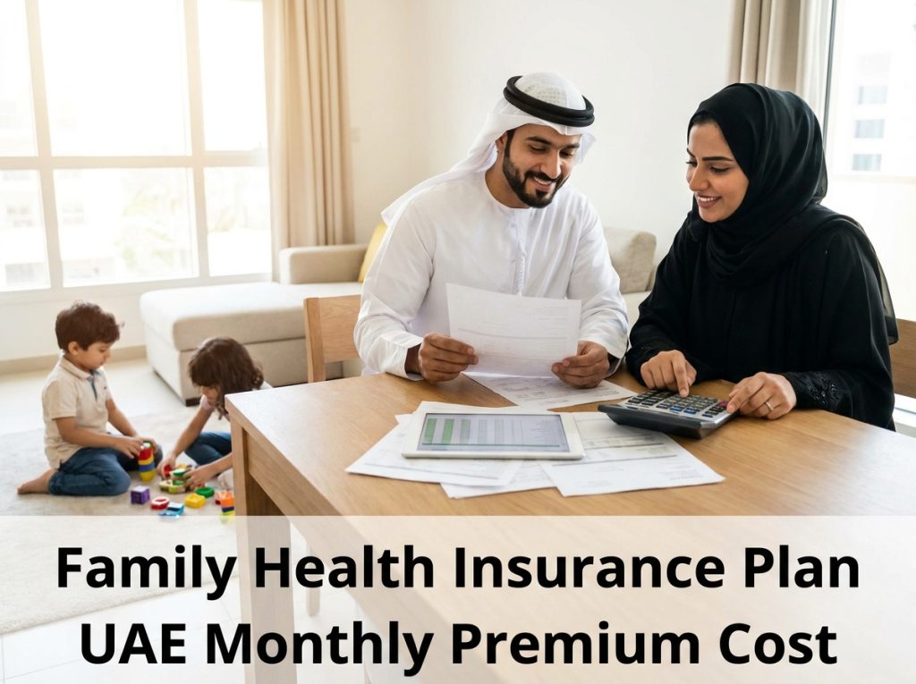 family health insurance plan UAE monthly premium cost